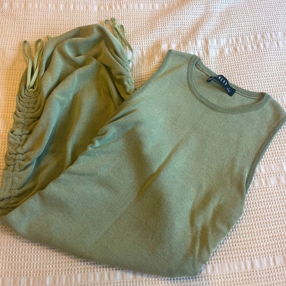 LIONESS Military Minds Mini Dress Sage - Picture 2 of 3